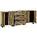 Set di mobili per il bagno 3 pcs Marrone 180 x 33 x 75 cm - Foto miniatura 2