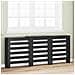 Copertura per radiatori Rovere Nero 205 x 21.5 x 83.5 cm - Foto miniatura 3