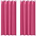 Tende con tende 2 pcs Rosa Vivo 225x140cm Poliestere - Foto miniatura 1