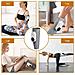 Massaggiatore Wireless Per Gambe Con Compressione Ad Aria E Calore - Set Di 2 Grey - Foto miniatura 6