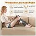 Massaggiatore Wireless Per Gambe Con Compressione Ad Aria E Calore - Set Di 2 Grey - Foto miniatura 7