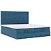 Struttura Letto Pouf con Materassi 160x200 cm Velluto - Foto miniatura 7