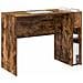Scrivania Rovere fumé 109 x 50 x 78 cm Legno multistrato - Foto miniatura 3