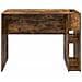 Scrivania Rovere fumé 109 x 50 x 78 cm Legno multistrato - Foto miniatura 5