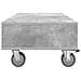 Tavolino con Ruote Grigio cemento 90 x 50 x 30 cm - Foto miniatura 6