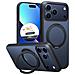 Cover per iPhone 17 Pro - TPU+PC, Nero, Con Soporte - Foto miniatura 1