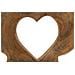 Scultura Hasi Cuore Traforato In Teak Riciclato Pezzo Unico - Foto miniatura 4