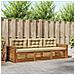 Set di divani da esterno con cuscino 3 pcs Naturale e Beige - Foto miniatura 2