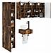 Set di mobili per il bagno 5 pcs Rovere Fumo - Foto miniatura 2