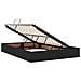 Letto con contenitore LED e materasso Nero 140 x 190 cm Tessuto - Foto miniatura 6