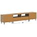 Mobile TV LED a 5 pezzi Rovere Artigianale Legno ingegnerizzato - Foto miniatura 5