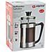 Cappuccino Maker 1 Litro In Acciaio E Vetro Teiera A Pistone Pressofiltro - Foto miniatura 1