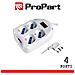 Multipresa 4pos Bipasso / schuko Spina16a Quadrata +interr. - Foto miniatura 1