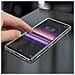 Cover Sony Xperia 5 Silicone Morbida / Pellicola Vetro Temperato 9h Nero - Foto miniatura 2