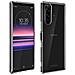 Cover Sony Xperia 5 Silicone Morbida / Pellicola Vetro Temperato 9h Nero - Foto miniatura 1