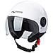 Casco Jet Demi Urban Moto Omologato Ece 22 Visiera Avio Sferica Sonicmoto Bianco Xl - Foto miniatura 1