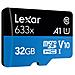Scheda Di Memoria Microsdhc 633x 100mb/s Da 32 Gb Con Adattatore Sd, Noir / Bleu - Foto miniatura 4