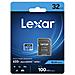 Scheda Di Memoria Microsdhc 633x 100mb/s Da 32 Gb Con Adattatore Sd, Noir / Bleu - Foto miniatura 7