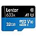 Scheda Di Memoria Microsdhc 633x 100mb/s Da 32 Gb Con Adattatore Sd, Noir / Bleu - Foto miniatura 1