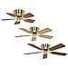 Ventilatore Da Soffitto Piatto Classic Flat Iii In Ottone Spazzolato, Diametro: 75 Cm - Foto miniatura 1