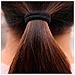 H S 100 Capelli Elastici 4mm Legami Dei Capelli Bobbles Elastici Hairbands Coda Di Cavallo Supporti Nessun Metallo Per Le Donne Ragazze Bambino Uomo Folti Capelli Neri - Foto miniatura 1