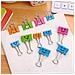Clip Piccola Carta Colorata Binder 19mm Coideal Assortiti Metallo Foldback Morsa Con Bella Sveglia Hollow Smiling Face Per Office Home Arte Mestieri Foto Immagini (40 Pezzi)  - Foto miniatura 3