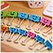 Clip Piccola Carta Colorata Binder 19mm Coideal Assortiti Metallo Foldback Morsa Con Bella Sveglia Hollow Smiling Face Per Office Home Arte Mestieri Foto Immagini (40 Pezzi)  - Foto miniatura 4