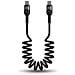 Cavo Usb-c A Usb-c Power Delivery 60w Allungabile 43cm A 1,8m Macdodo Nero - Foto miniatura 5