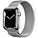 Watch Series 7 41mm Impermeabile 5ATM GPS + Cellular 32GB WiFi / Bluetooth con Cinturino Loop Milanese Colore Argento - Foto miniatura 1