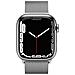 Watch Series 7 41mm Impermeabile 5ATM GPS + Cellular 32GB WiFi / Bluetooth con Cinturino Loop Milanese Colore Argento - Foto miniatura 2