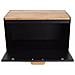 Kb-7425 Portapane Bifacciale In Nero Opaco E Legno - Foto miniatura 6