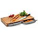 Tagliere Con Vassoi Estraibili, Accessorio Da Cucina In Bambù, 50 X 28,5 X 4,5 Cm - Foto miniatura 2