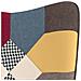 Sedia Relax con Sgabello in Tessuto Patchwork - Foto miniatura 8