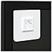 Specchio Da Parete Nero 80x60 Cm Metallo - Foto miniatura 6