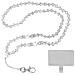 Collana Universale Per Smartphone Con Perline Lunghezza 74 Cm Bianco - Foto miniatura 2