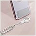 Collana Universale Per Smartphone Con Perline Lunghezza 74 Cm Bianco - Foto miniatura 3