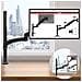 Dm451x3 Supporto Monitor - Supporto Per 1 Monitor Fino A 27” - Vesa 75/100 - Portata 13,8 Kg - Regolabile In Altezza - Inclinabile -90° +45° - Rotabile Di 360° Con Un Braccio - Foto miniatura 4