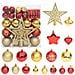 Set Addobbi Di Natale 70 Pz Oro E Rosso - Foto miniatura 1