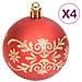Set Addobbi Di Natale 70 Pz Oro E Rosso - Foto miniatura 4
