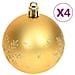 Set Addobbi Di Natale 70 Pz Oro E Rosso - Foto miniatura 5