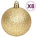Set Addobbi Di Natale 70 Pz Oro E Rosso - Foto miniatura 8