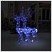 Decorazioni Natalizie Renne In Acrilico 2 Pz 120 Cm Blu - Foto miniatura 1