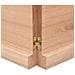 Ripiano Muro Marrone 200x50x (2-4) cm Massello Rovere Trattato - Foto miniatura 3