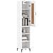 Credenza Bianca 34,5x34x180 Cm In Legno Multistrato - Foto miniatura 3