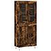 Credenza Rovere Fumo 69,5x34x180 Cm In Legno Multistrato - Foto miniatura 2