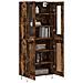 Credenza Rovere Fumo 69,5x34x180 Cm In Legno Multistrato - Foto miniatura 3