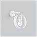 Lampada Da Parete Titran 1 Bianco Sl. 1134 - Moderno Lampade Da Parete Bianco 25x18x18 Cm - Foto miniatura 2