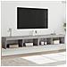 Mobili Tv Con Luci Led 2pz Grigio Sonoma 100x30x30 Cm - Foto miniatura 1