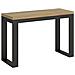 Tavolo Apribile 120/200x45/90 Cm Tecno Double Telaio Antracite - Bianco Frassino - Foto miniatura 1