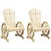 Sedie Da Giardino Adirondack 2 Pz In Legno Massello Di Abete - Foto miniatura 2